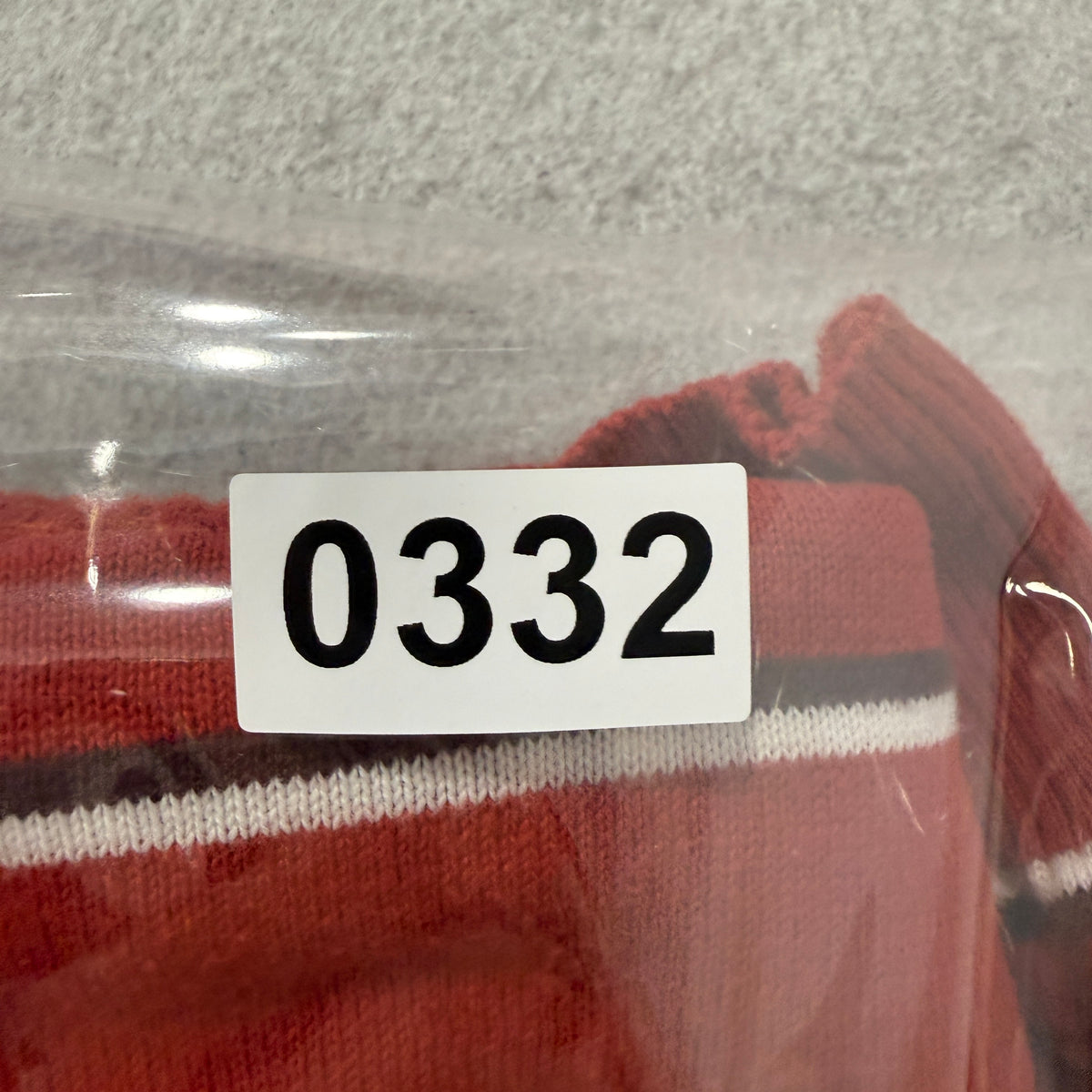 LOGG by H&M Men's Red Striped Pullover Knit Sweater Crewneck Office Y2K Size S