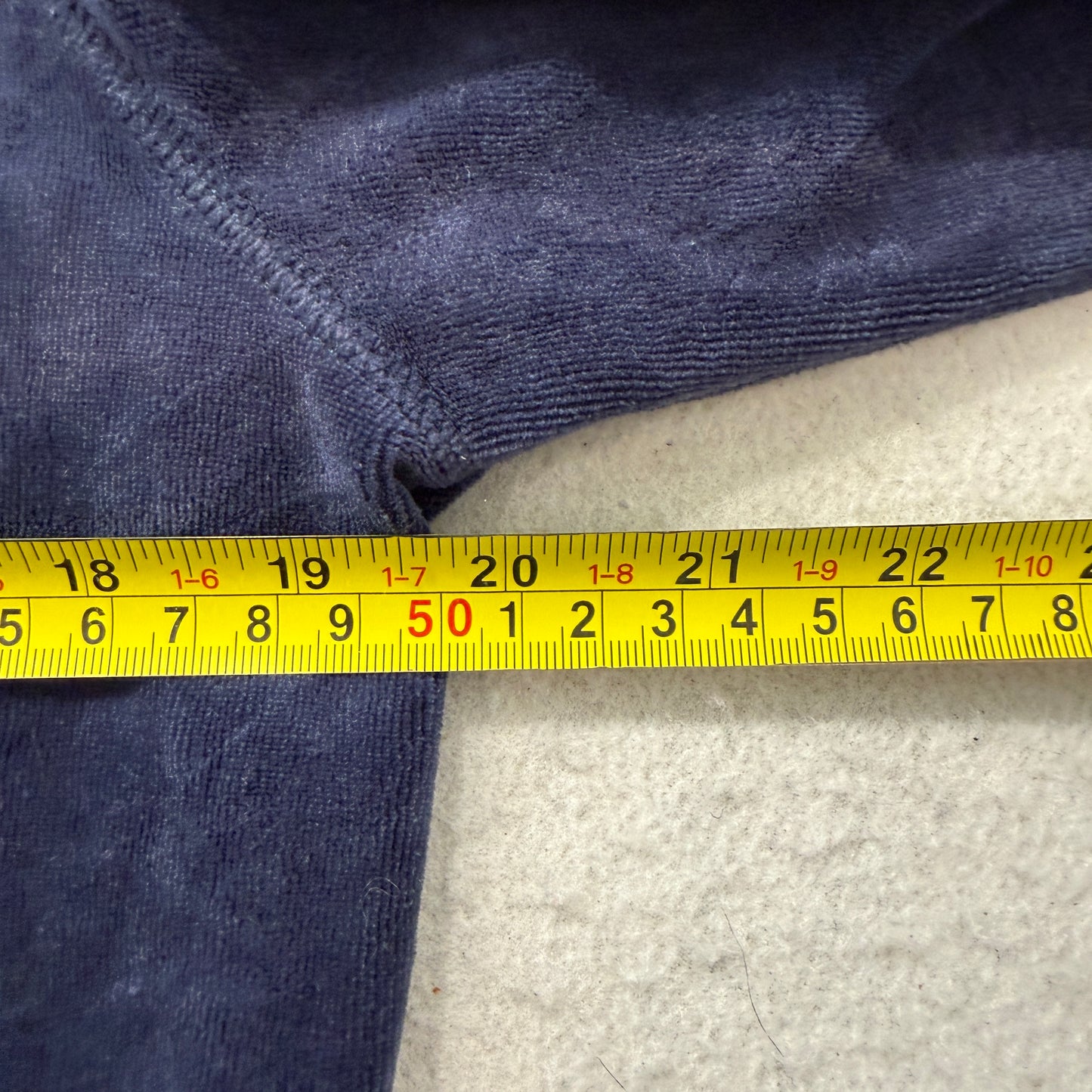 Juicy Couture Women's Navy Velour Zip-Up Hoodie Loungewear Pockets Y2K Size XL