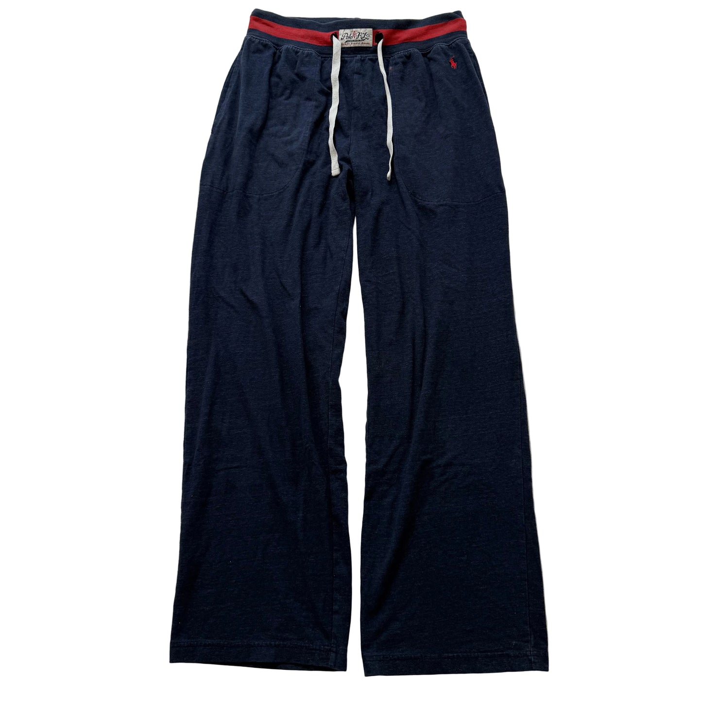 Polo Ralph Lauren Men's Navy Blue Relaxed Fit Sweatpants Loungewear Y2K Size M
