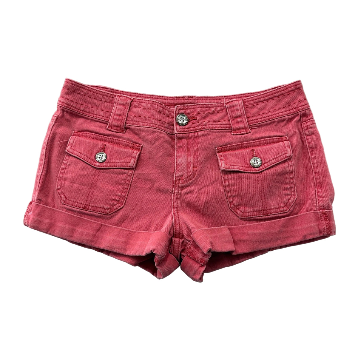Personal Identity coral cargo cuffed shorts size 9
