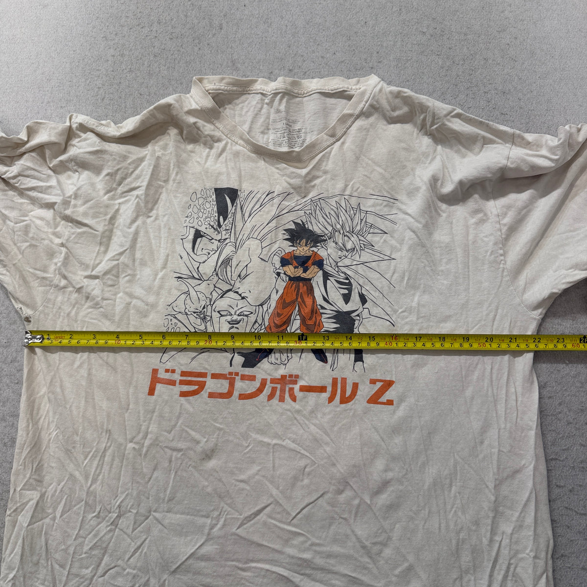 Dragon Ball Z Goku Long Sleeve T-Shirt Men's White Anime Graphic Tee Size XL photo 4