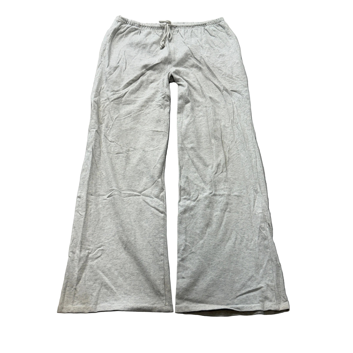 Wild Fable Women Light Grey Sweatpants Wide Leg Drawstring Pocket Classic Size M