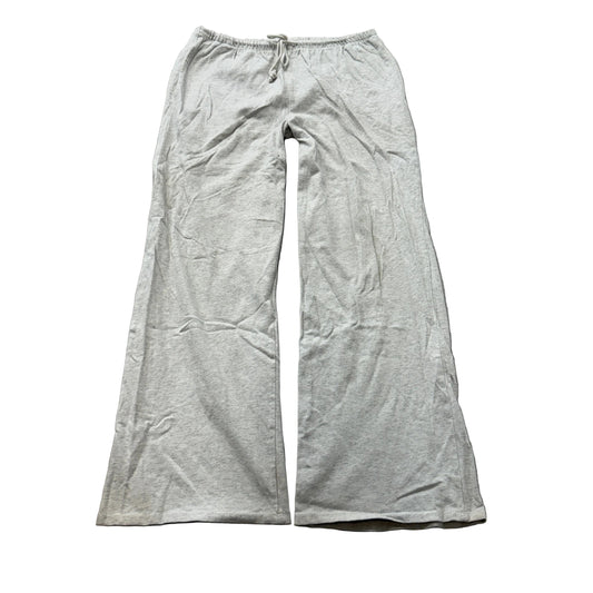 Wild Fable Women Light Grey Sweatpants Wide Leg Drawstring Pocket Classic Size M