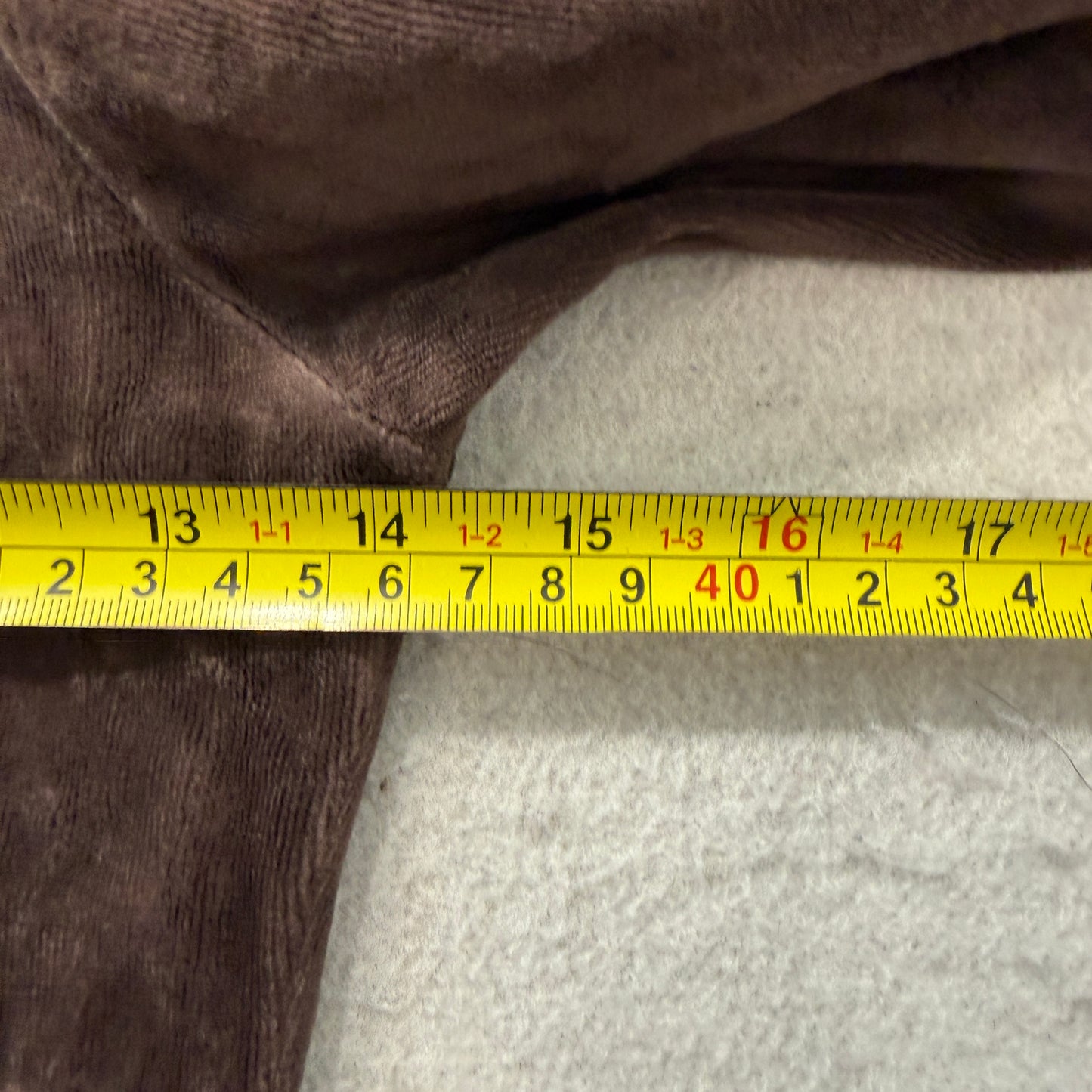 2003 Vintage Juicy Couture Women's Brown Velour Zip-Up Hoodie Pockets Size P
