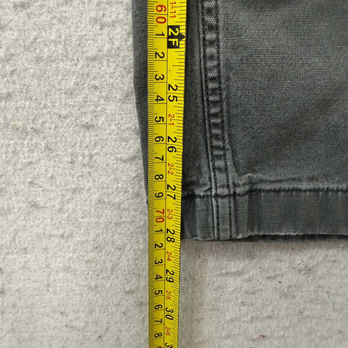 Carhartt Men's Charcoal Grey Carpenter Pants Relaxed Fit Pockets Classic - 42x32