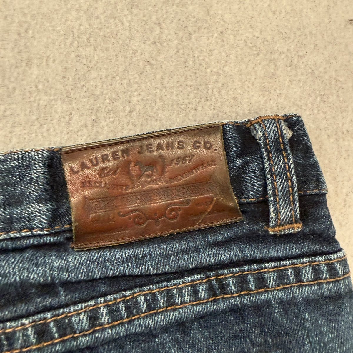 Lauren Jeans Co. Ralph Lauren Womens Dark Wash Jeans Size 8 photo 7