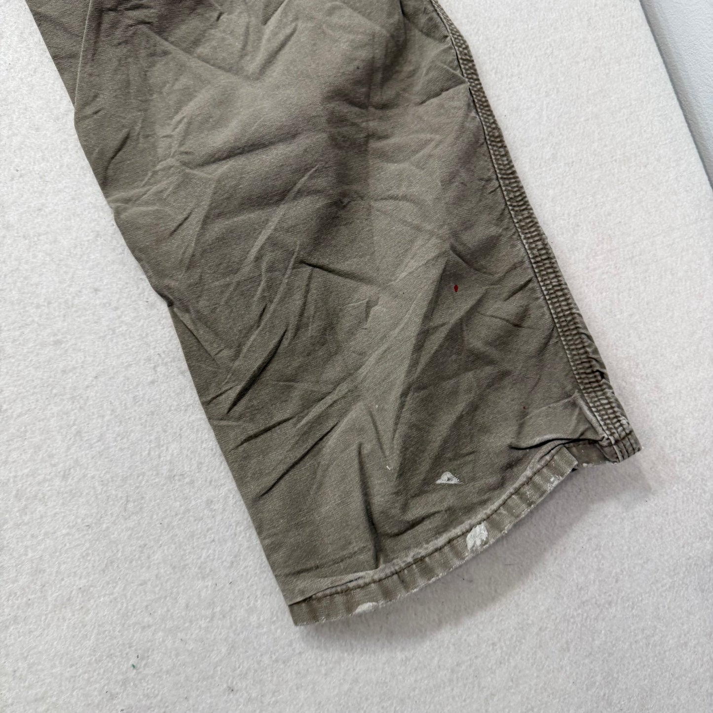 Carhartt Men's Tan Cotton Straight Leg Carpenter Pants Tool Pockets Waist 34