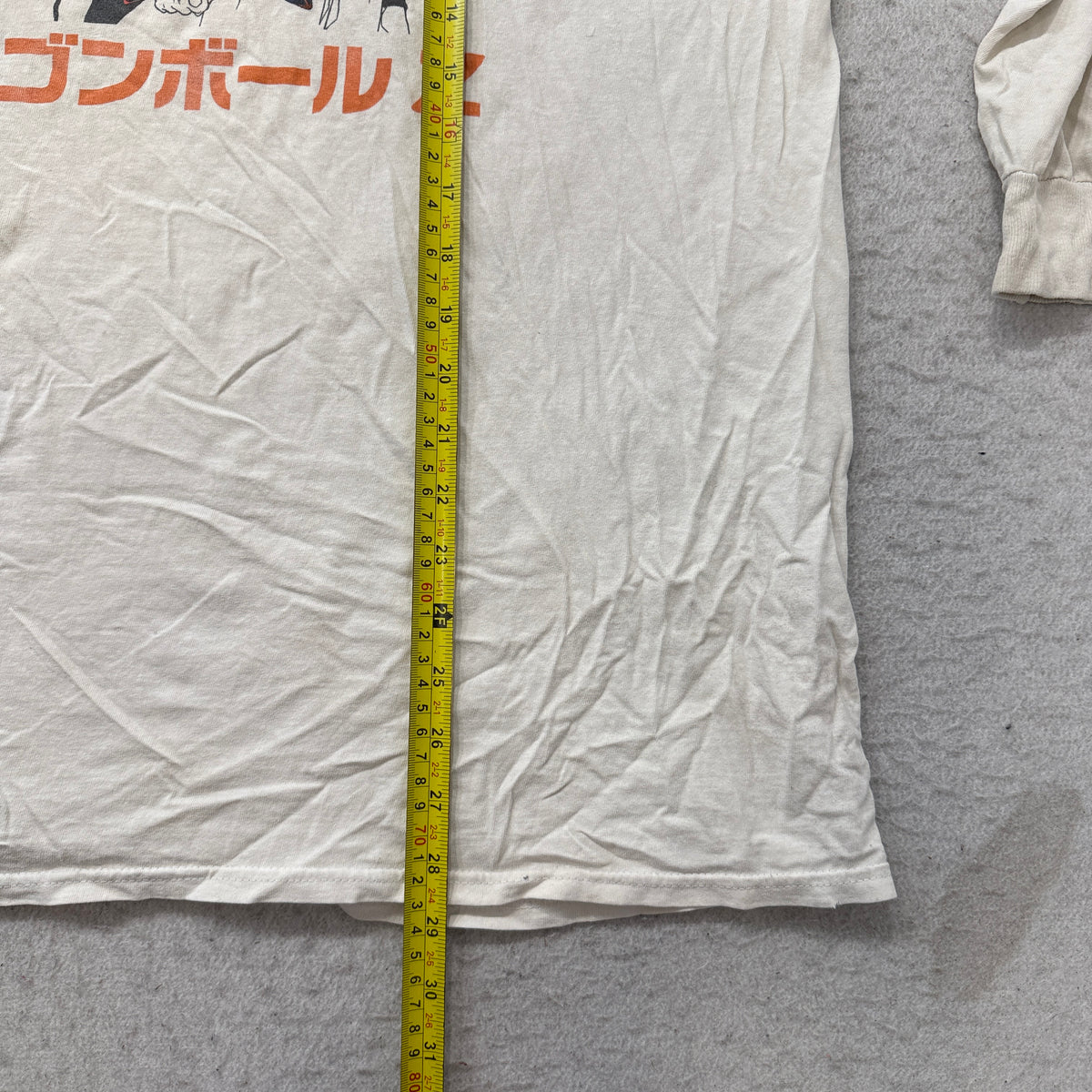 Dragon Ball Z Goku Long Sleeve T-Shirt Men's White Anime Graphic Tee Size XL photo 5