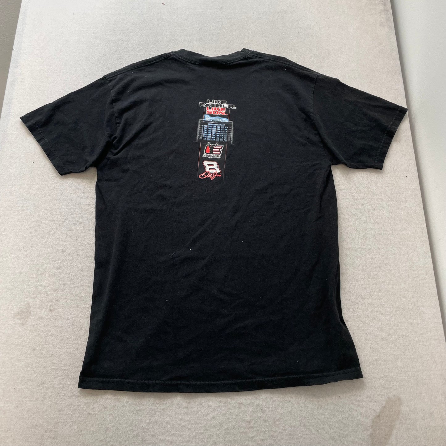 Dale Earnhardt Winners Circle Men's Black Cotton T-Shirt Short Sleeve Y2K Size L
