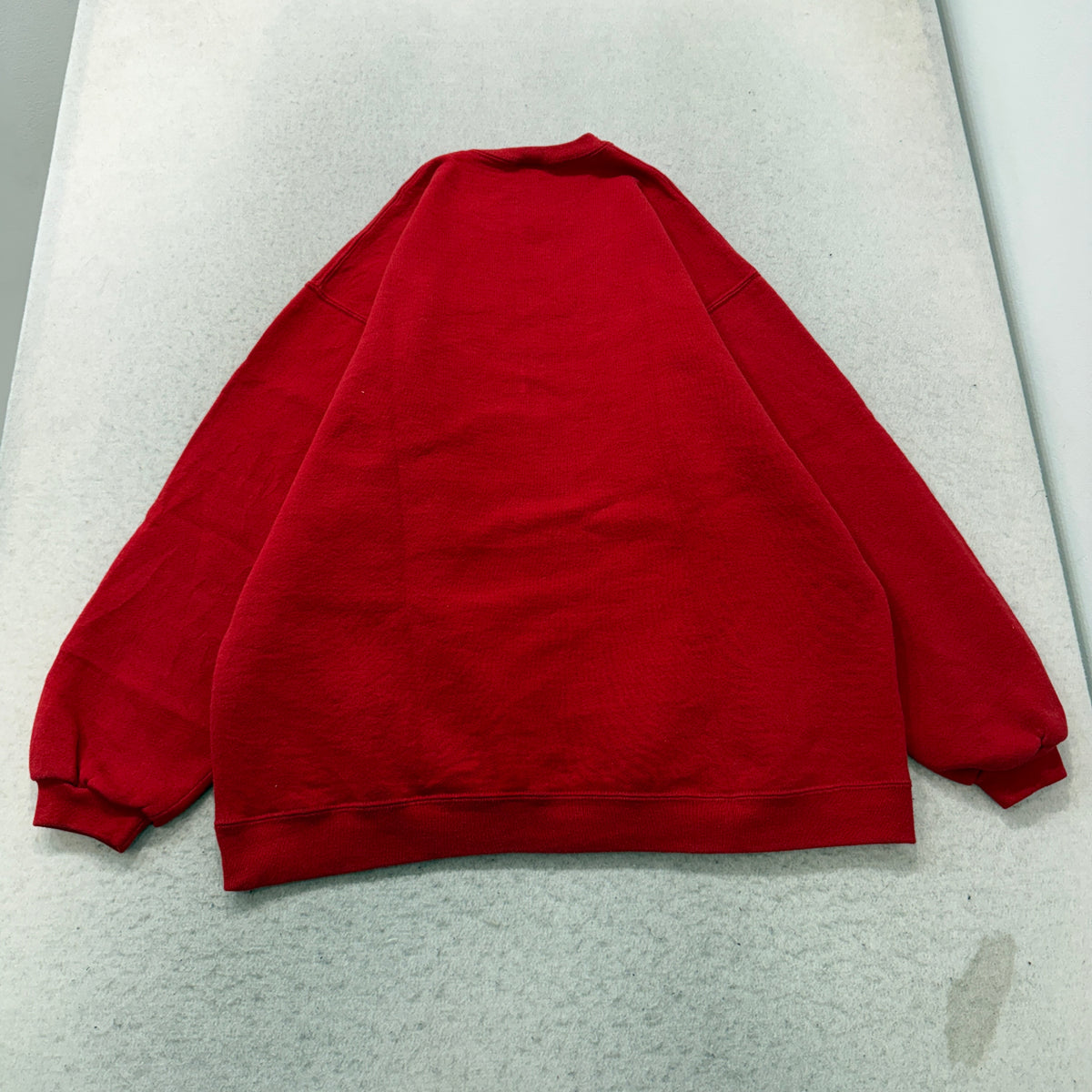 Russell Athletic Blank Red Crewneck Sweatshirt USA Size XL photo 2
