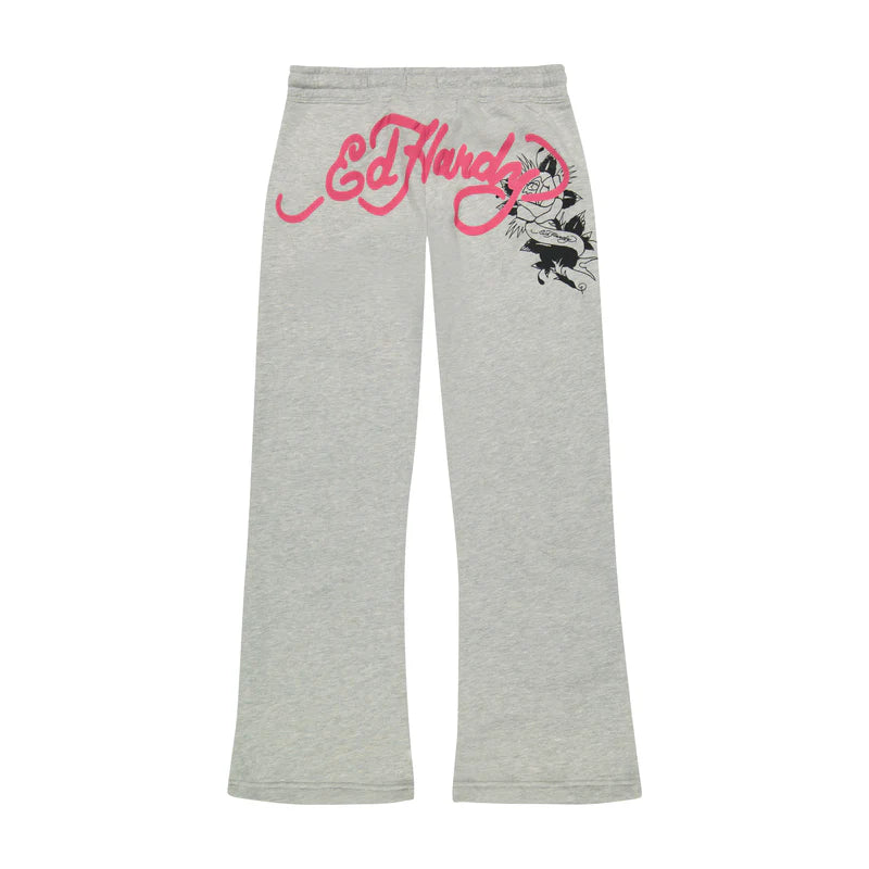 Ed Hardy “Rose Heart” Flare Pants