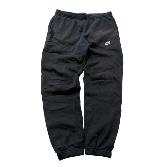 Nike Men's Black Fleece Sweatpants Elastic Waistband Pockets Classic Size L