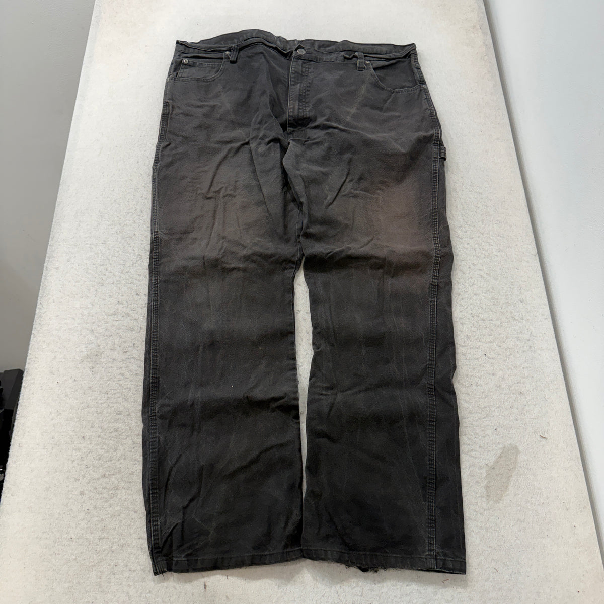 Dickies Carpenter Jeans Men's Black Washed Denim Relaxed Workwear Size 42 photo 1