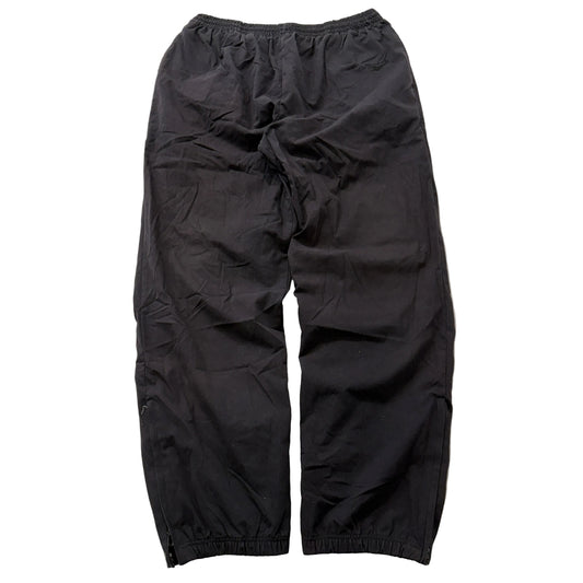 Vintage Reebok Men's Black Nylon Windbreaker Track Pants Pockets Classic Size XL