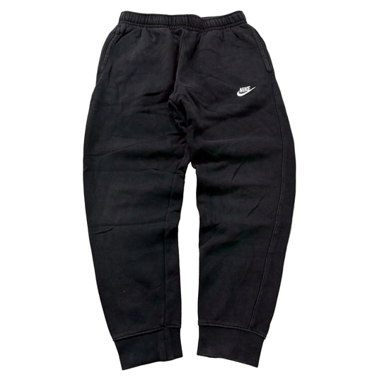 Nike Men's Black Fleece Sweatpants Elastic Waistband Pockets Classic Size M