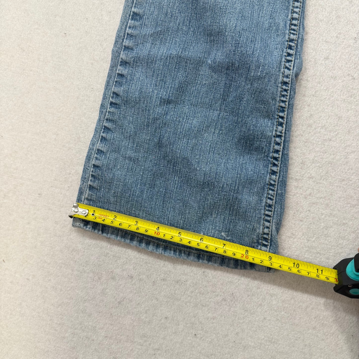 YMI Women's Light Wash Blue Denim Bootcut Jeans Low Rise Y2K Fashion Size 0