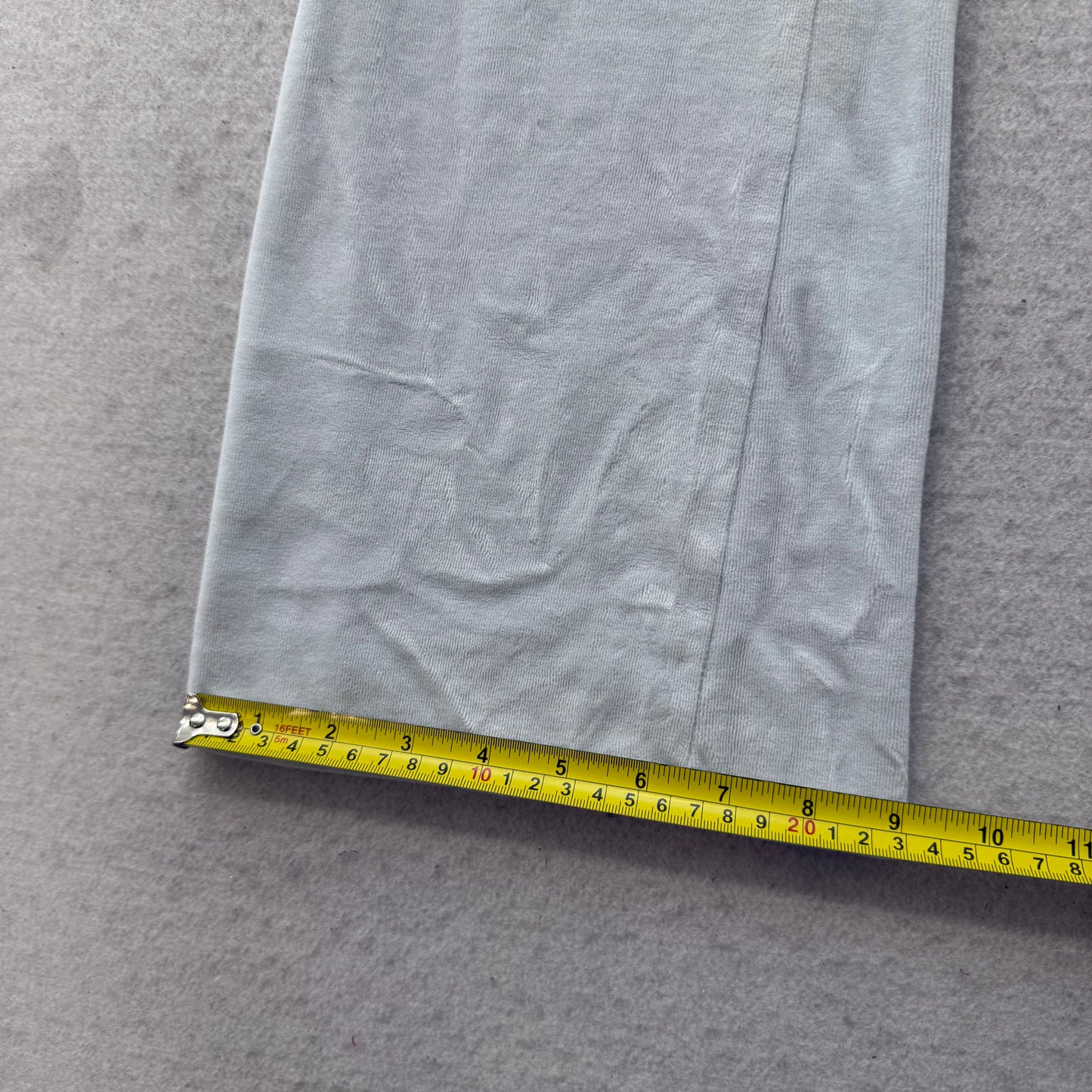 Hollister Women's Ice Blue Velour Flared Track Pant Loungewear Low Rise Size M