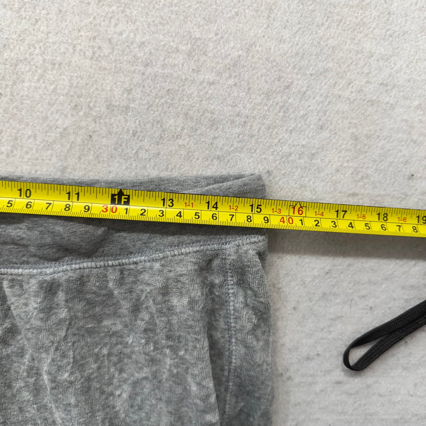 Juicy Couture Gray Velour Tracksuit Set Zip Up Hoodie & Flared Pants Y2K Size S