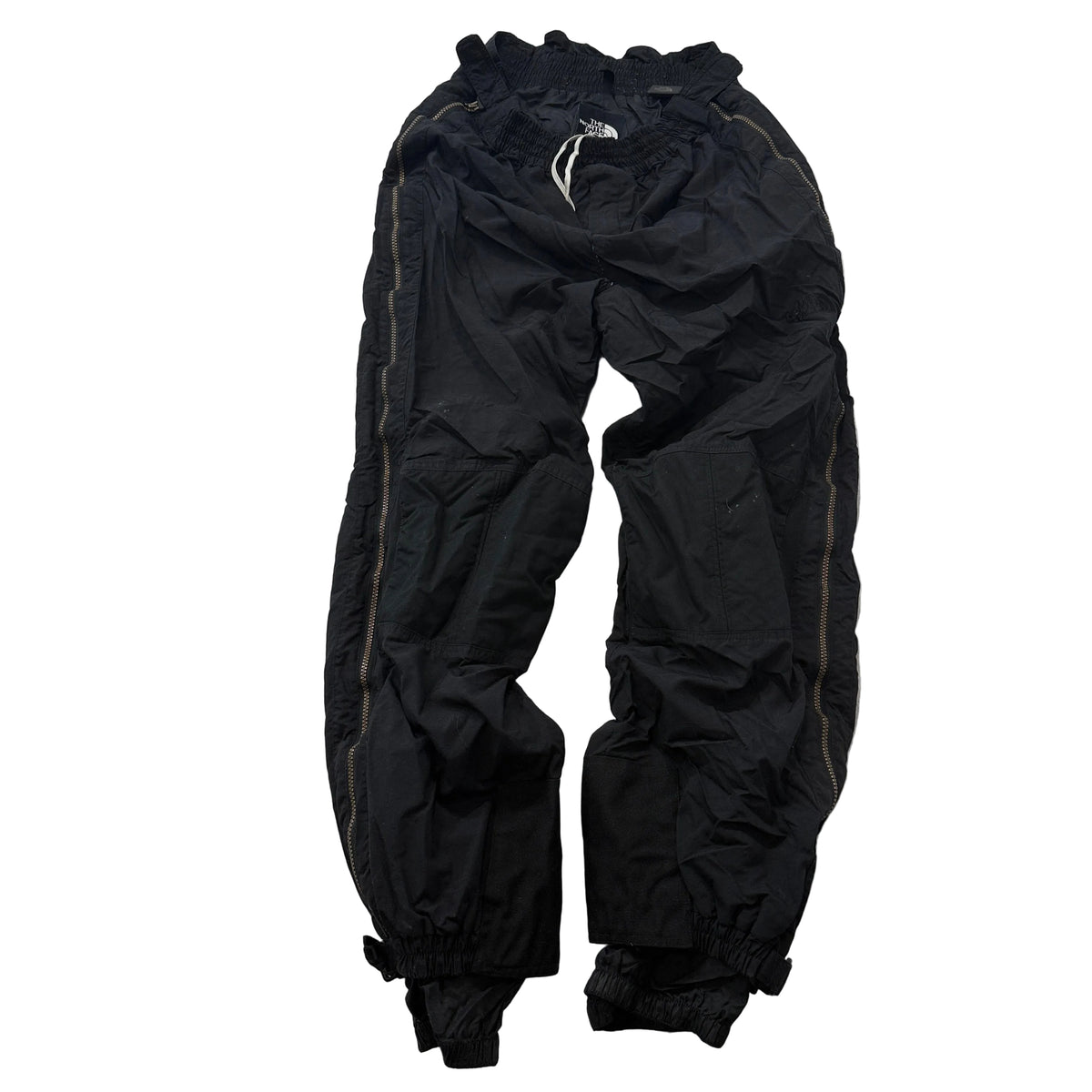 The North Face Vintage Black Nylon Side Zip Pants Size M photo 1