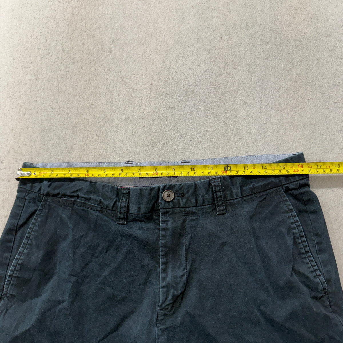 Tommy Hilfiger Chino Pants Men's Navy Blue Cotton Straight Leg Classic Size 34x30 photo 4
