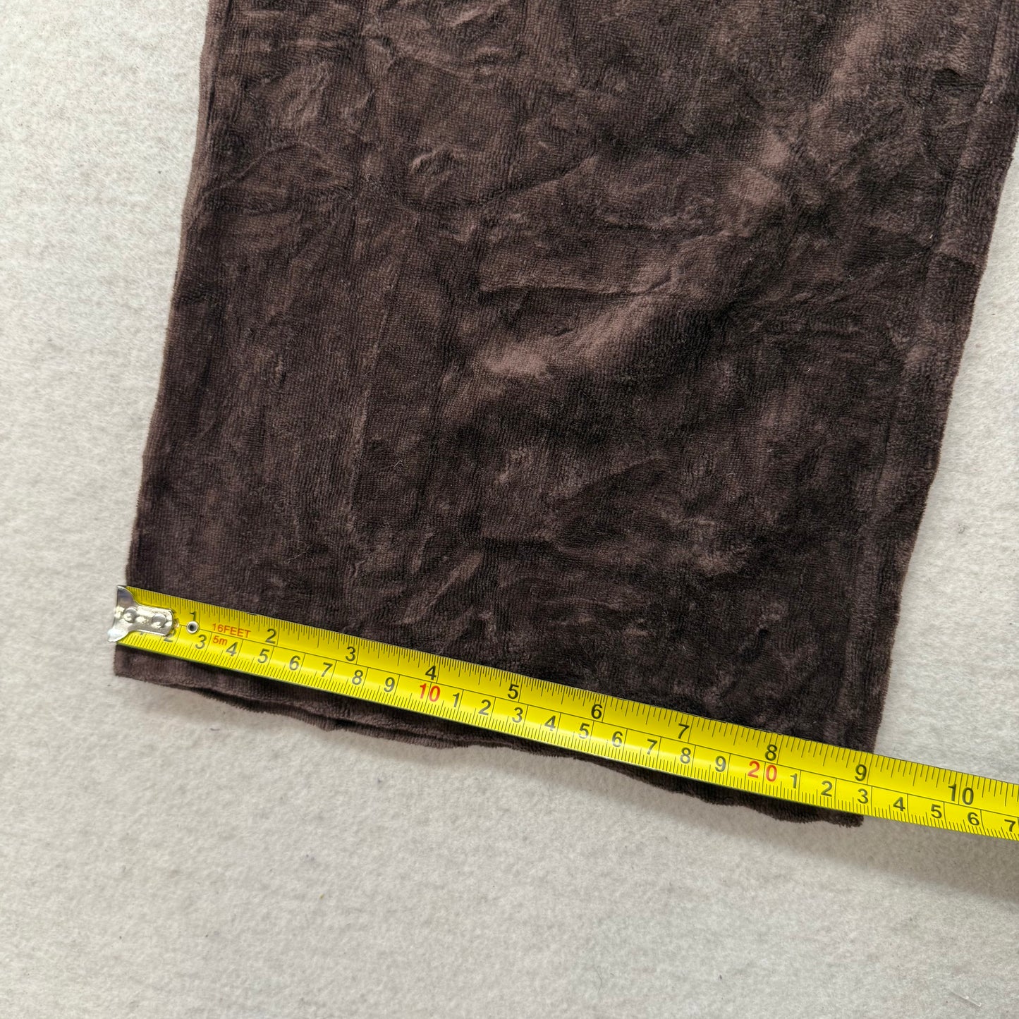 Juicy Couture Women's Dark Brown Velour Flared Leg Track Pant Loungewear Size M