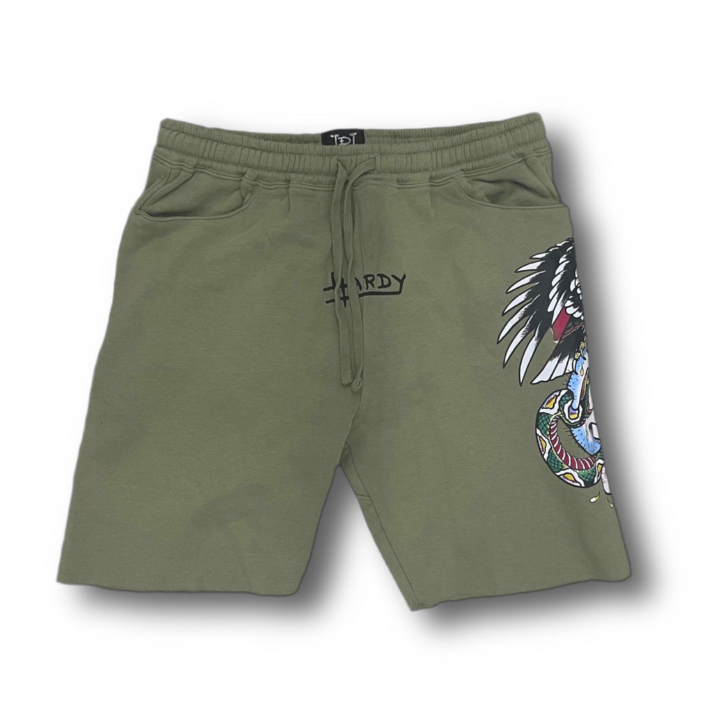 ED HARDY “Flying Skull” SAGE SHORTS