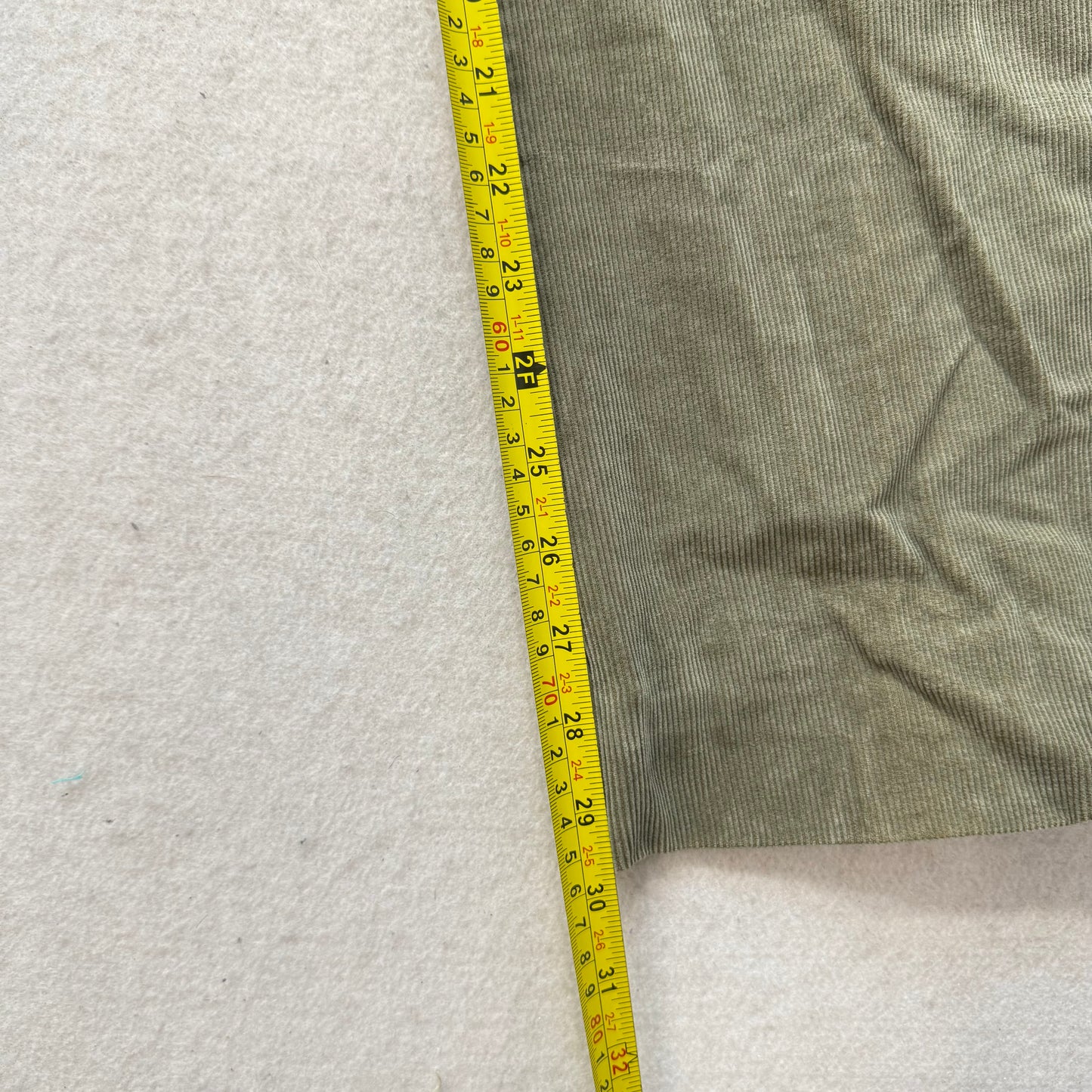 Hollister Women's Olive Green Corduroy Bootcut Pants 5-Pocket Design Size 5