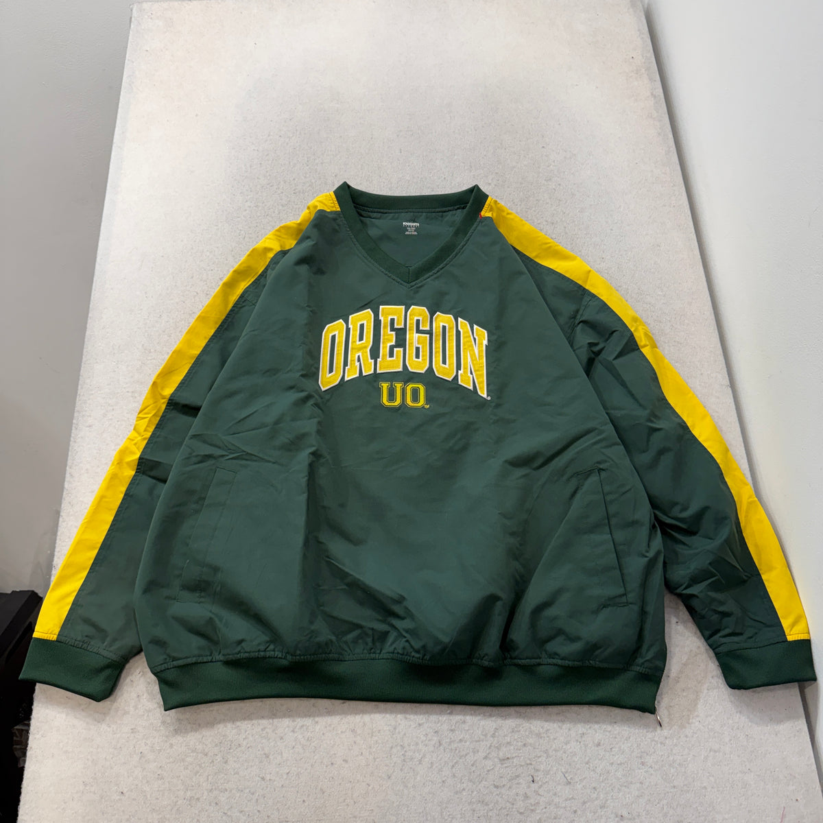 Knights Apparel Oregon Ducks Green Pullover Windbreaker Size XXL photo 1