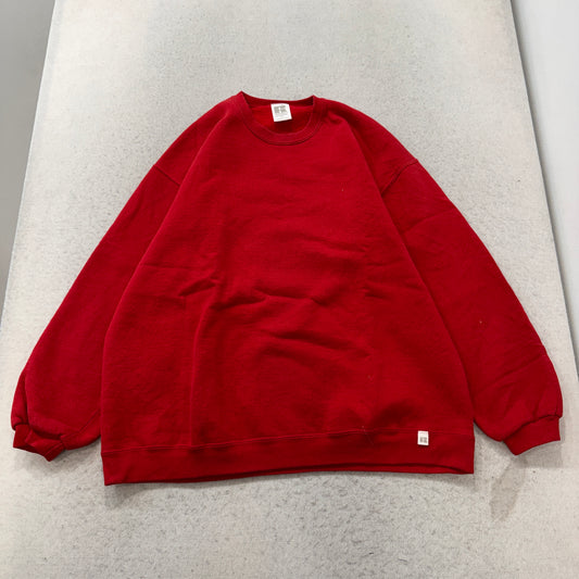 Russell Athletic Blank Red Crewneck Sweatshirt USA Size XL photo 1