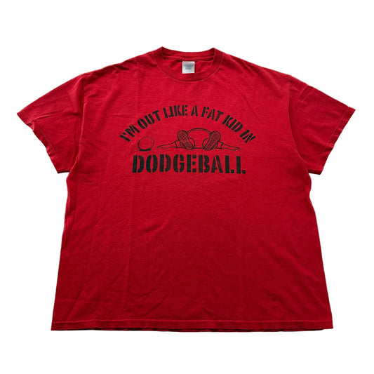 Tennessee River Dodgeball red novelty graphic tee front size XL