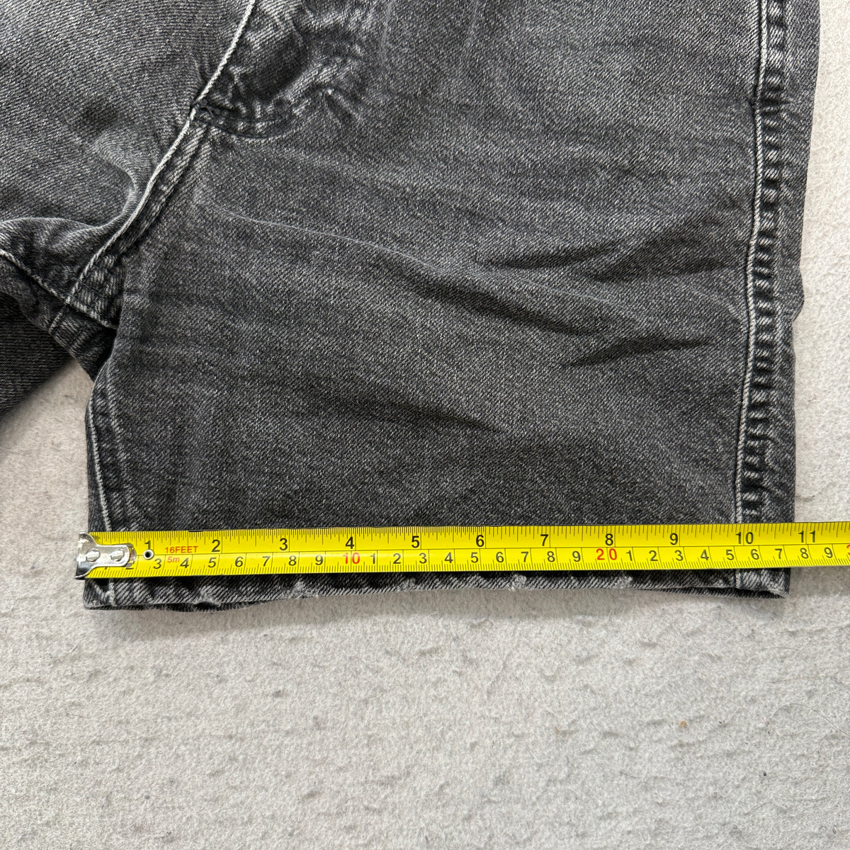 Zara TRF Black Denim Shorts Size 4 photo 5