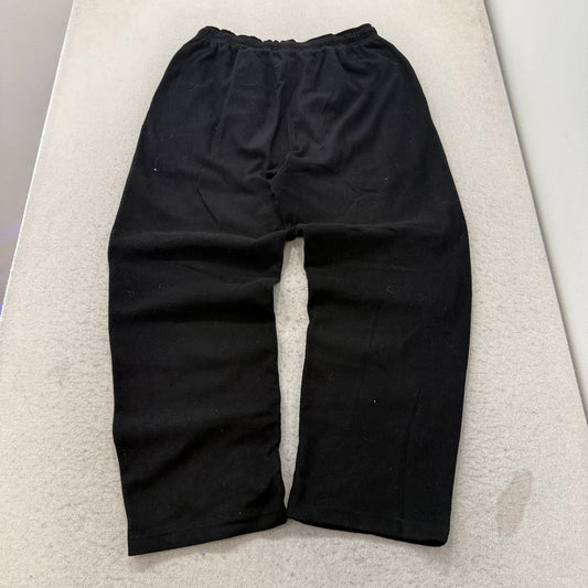 Hathaway Sport Fleece Lounge Pants Men's Black Polyester Elastic Waist Size L photo 2