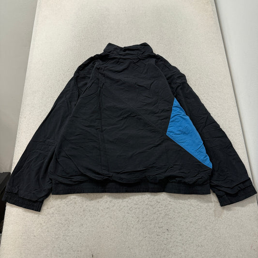 Nike Vintage Black Blue Full Zip Windbreaker Jacket Size L photo 2