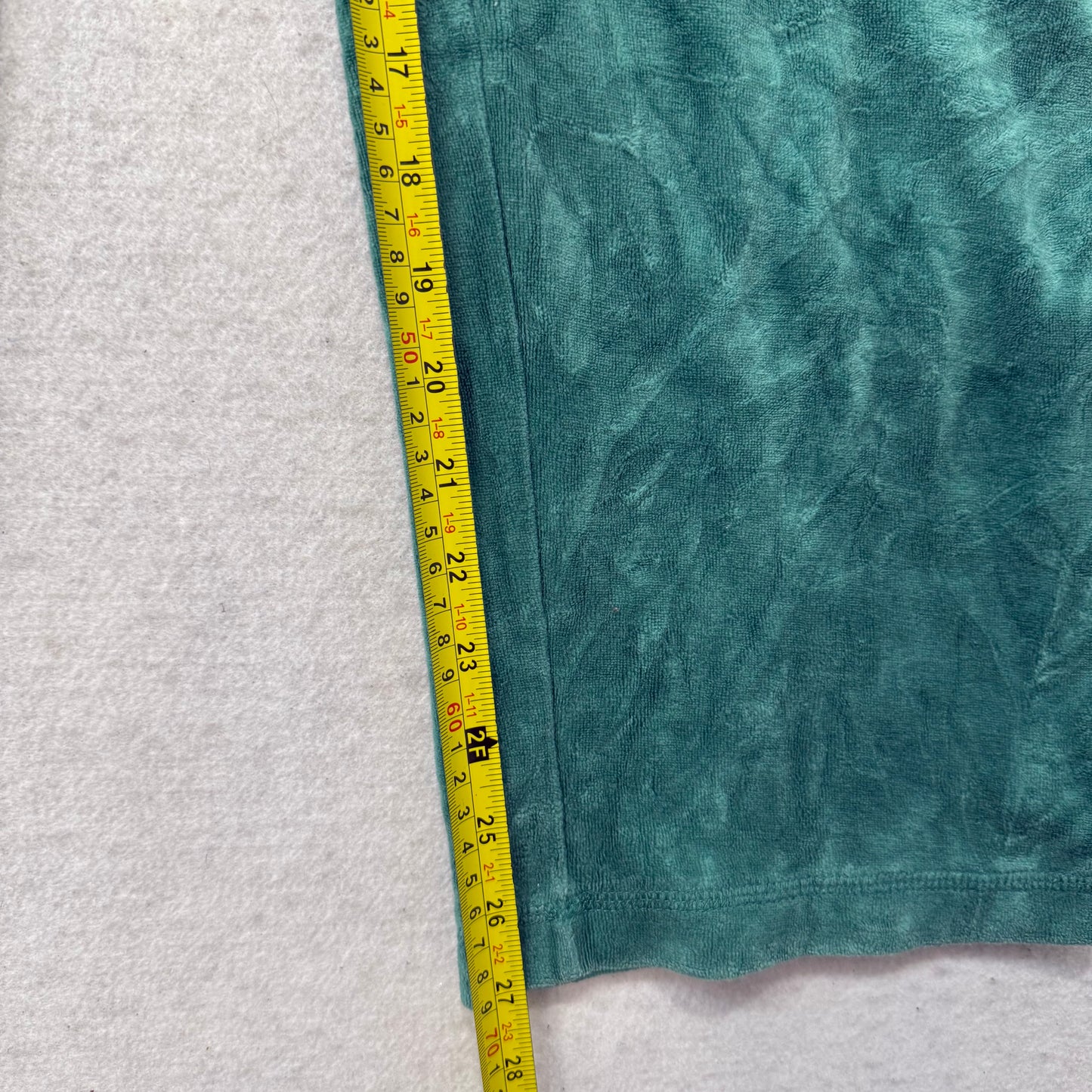 Juicy Couture Womens Jade Green Velour Straight Leg Track Pant Loungewear Size M