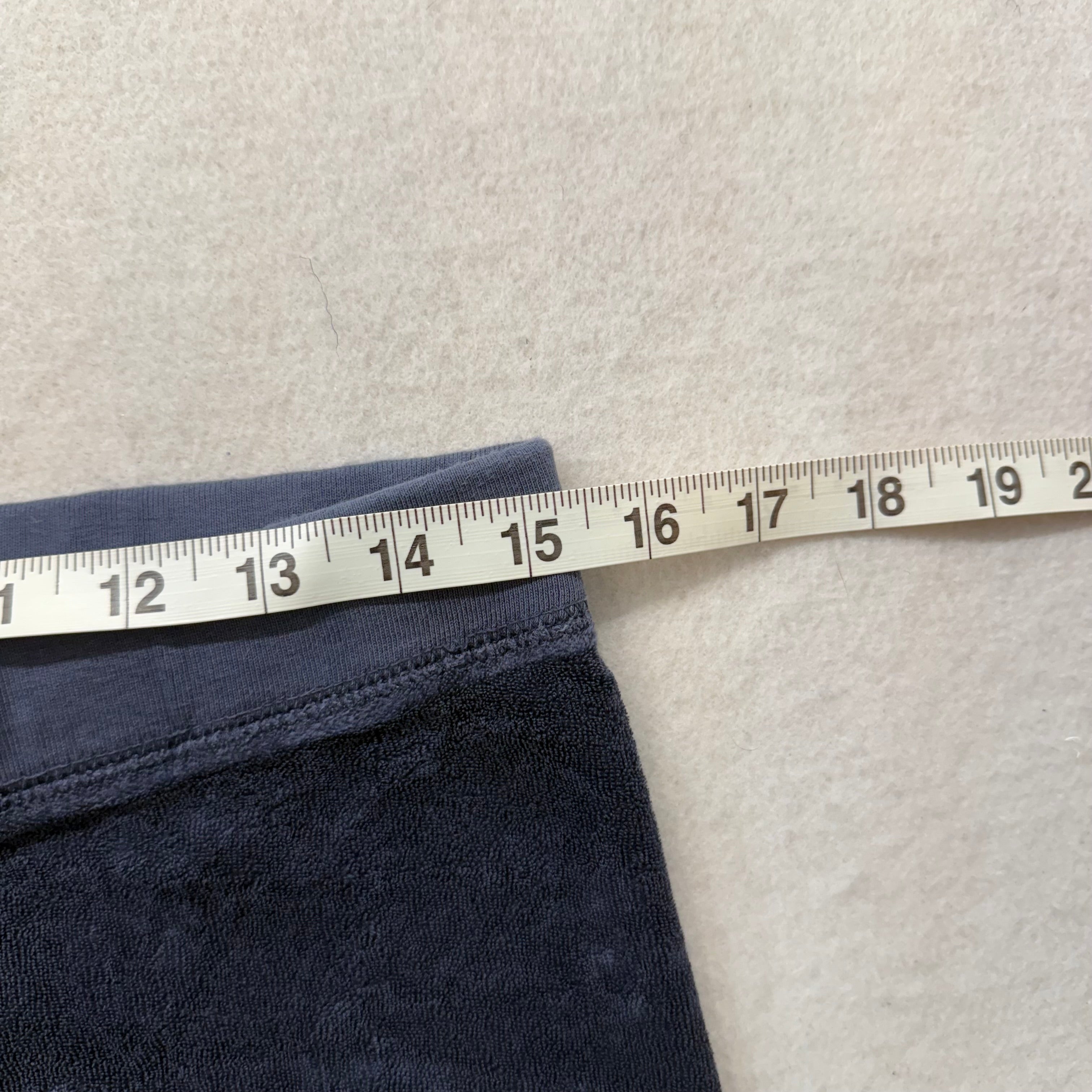 Vintage Juicy Couture Navy Blue Drawstring Flare Terry Cloth Pants Size S