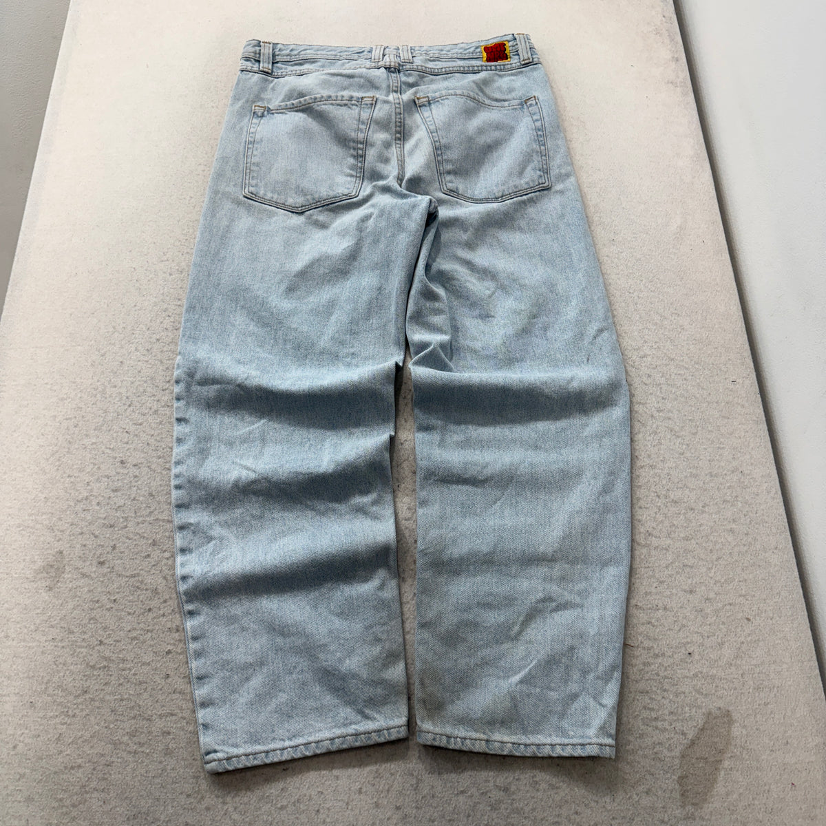 Empyre Men's Blue Denim Jeans Baggy Fit Zip-Fly Pockets Classic Logo Size 30