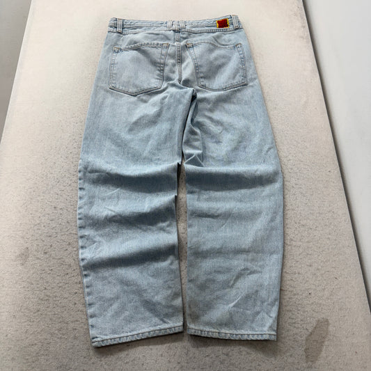 Empyre Men's Blue Denim Jeans Baggy Fit Zip-Fly Pockets Classic Logo Size 30