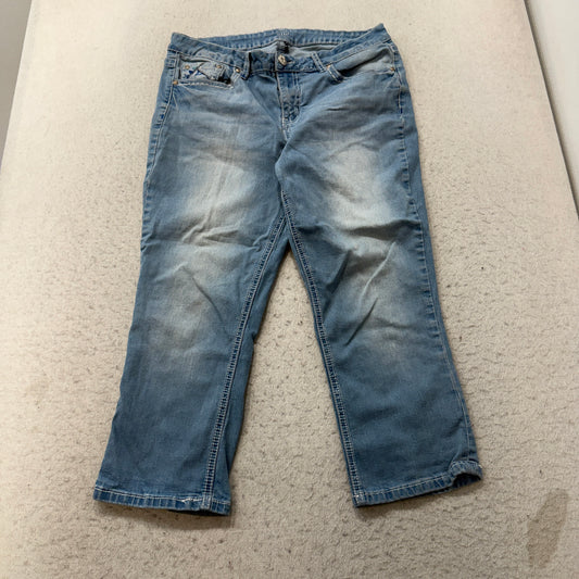 A.N.A Embroidered Pocket Light Wash Capri Jeans Size 12 photo 1