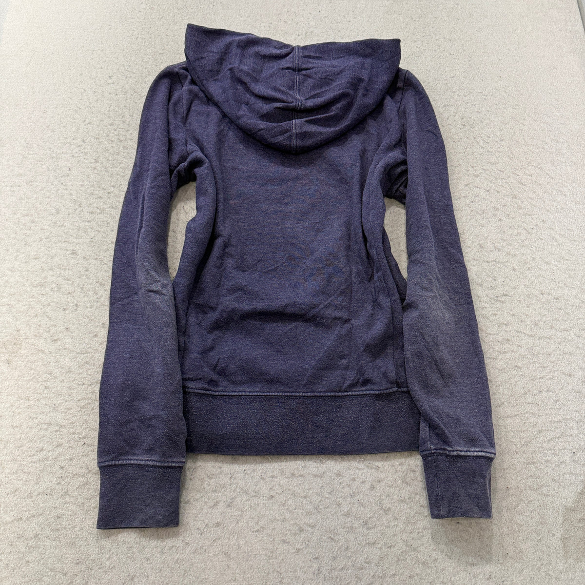 The North Face Womens Purple Vertical Logo Pullover Hoodie Size S photo 2