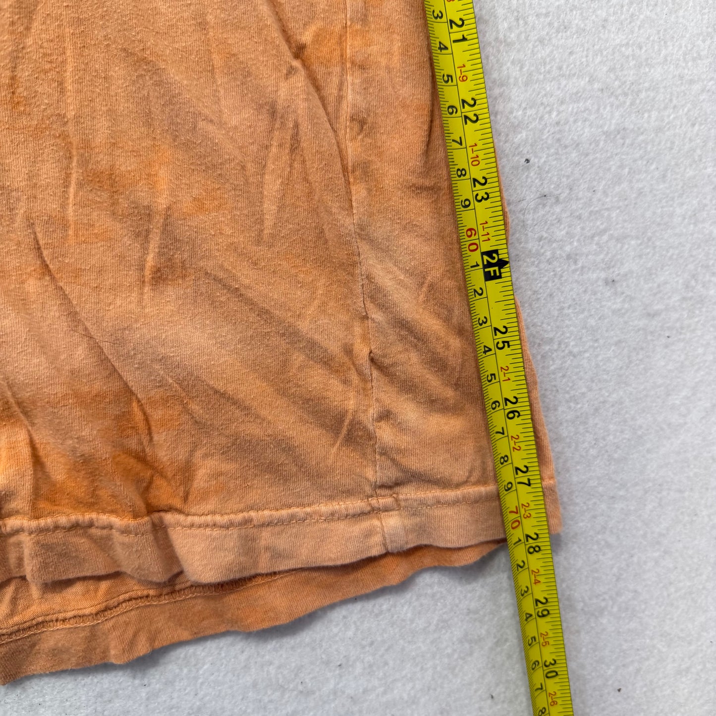 Affliction Men's Burnt Orange Cotton T-Shirt Short Sleeves Graphic Logo Size 2XL