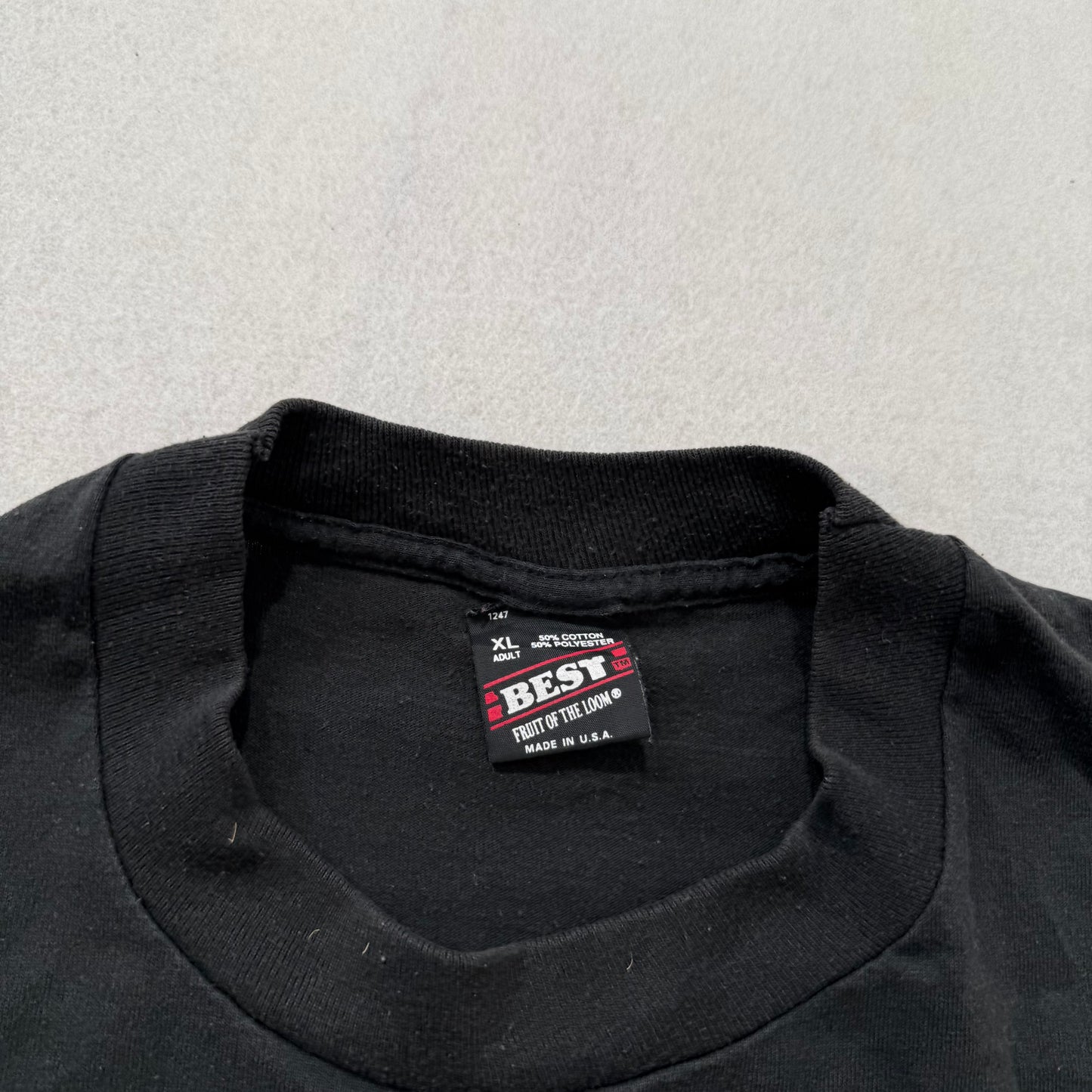 Fruit Of The Loom Alan Jackson Men's Black Cotton T-Shirt Graphic Tee Size XL