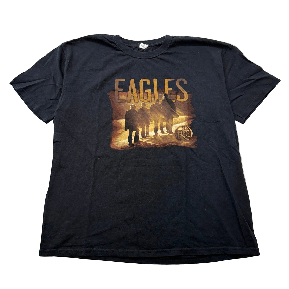 Eagles band Long Road Out of Eden graphic tee front