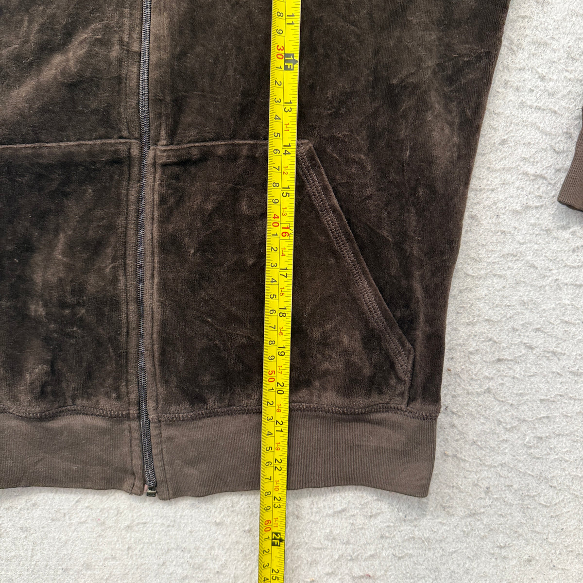 Vintage Juicy Couture Scottie Dogs Women's Dark Brown Zip-Up Track Jacket Size L