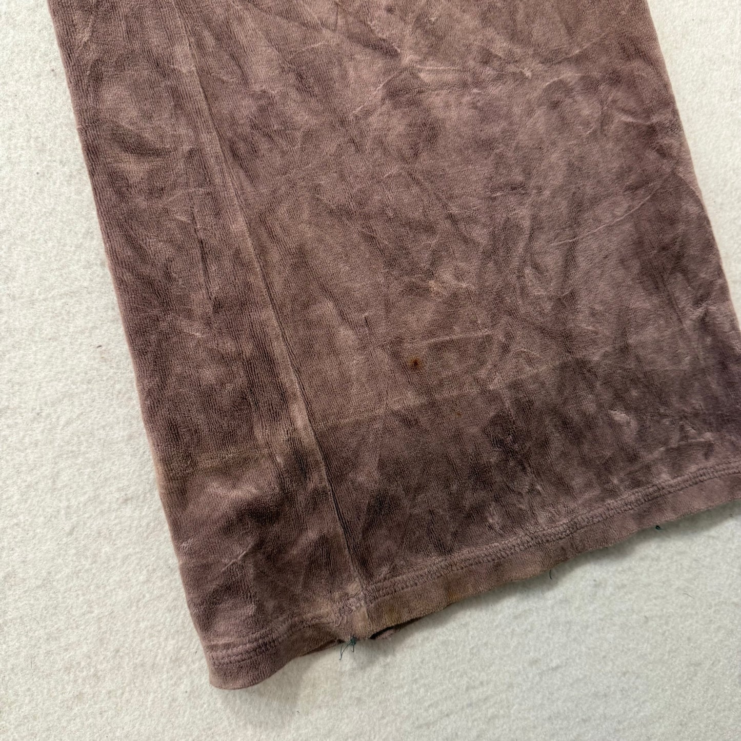 Vintage Juicy Couture Women's Brown Velour Flared Track Pant Loungewear Size S