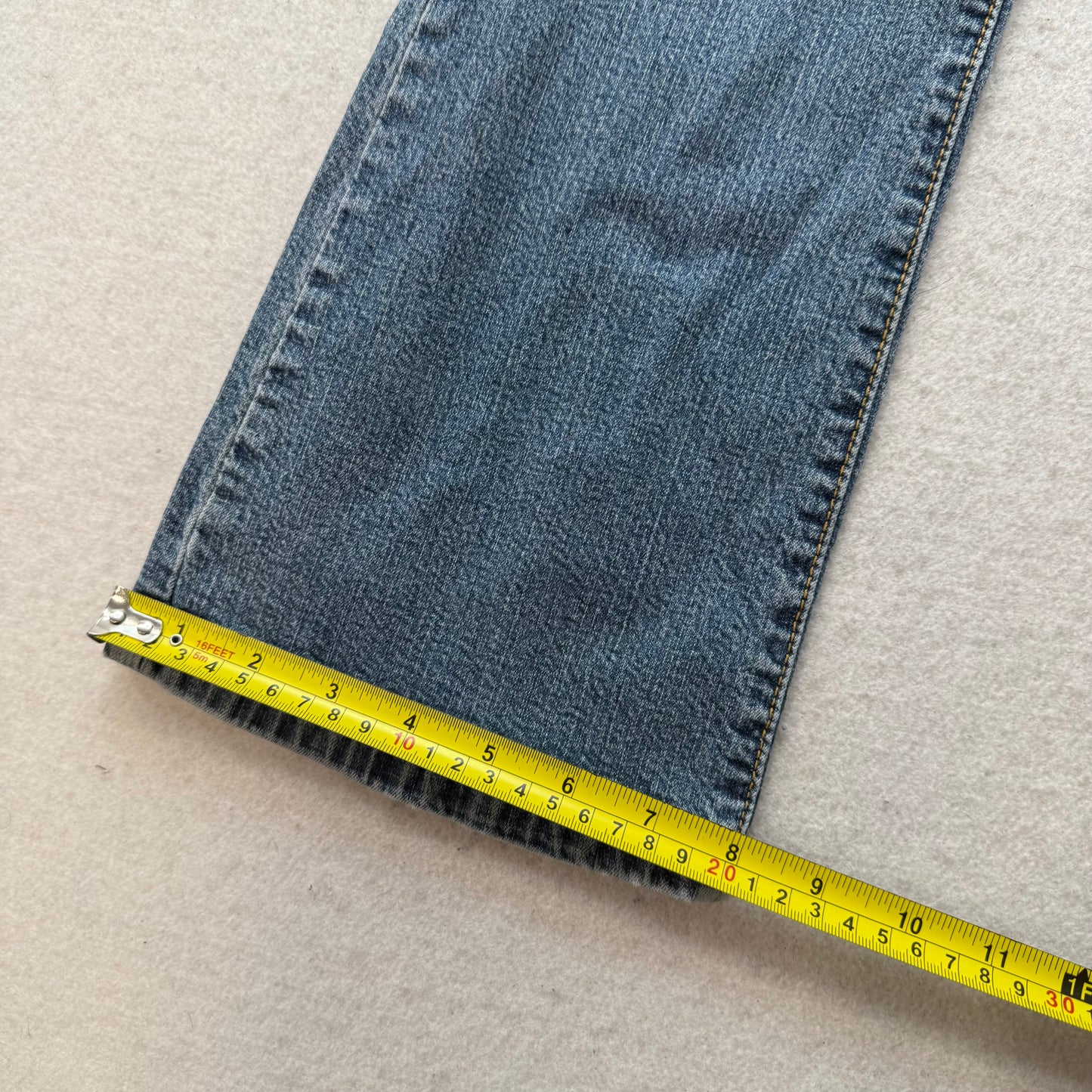Levi's Strauss & Co 524 Too Superlow Womens Blue Denim Bootcut Jeans Y2K Size 5M
