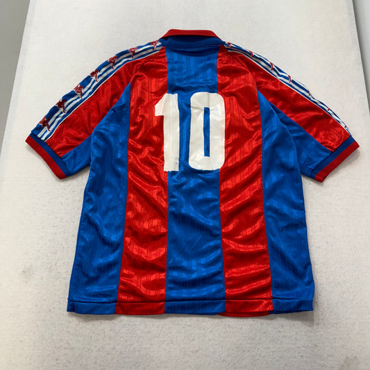 Kappa FC Barcelona Men's Blaugrana Home Shirt Short Sleeve Logo Tape Size XL