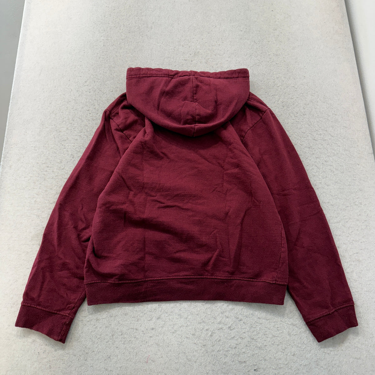 Feeling Hood Seattle Washington Maroon Pullover Hoodie Size S photo 2