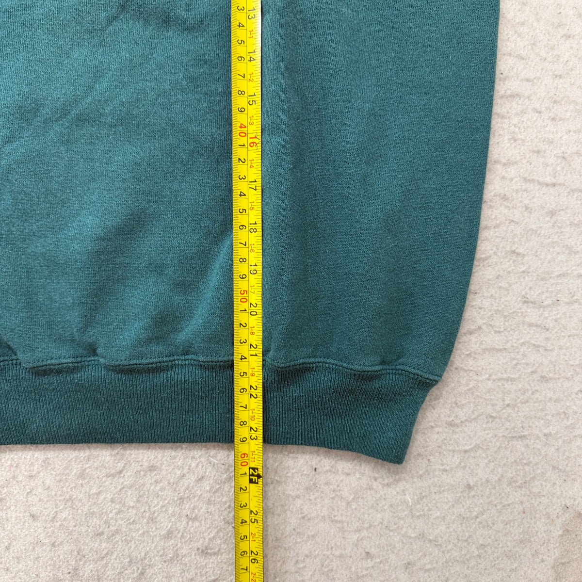 Hanes Activewear Vintage Teal Blank Crewneck USA Size L photo 5