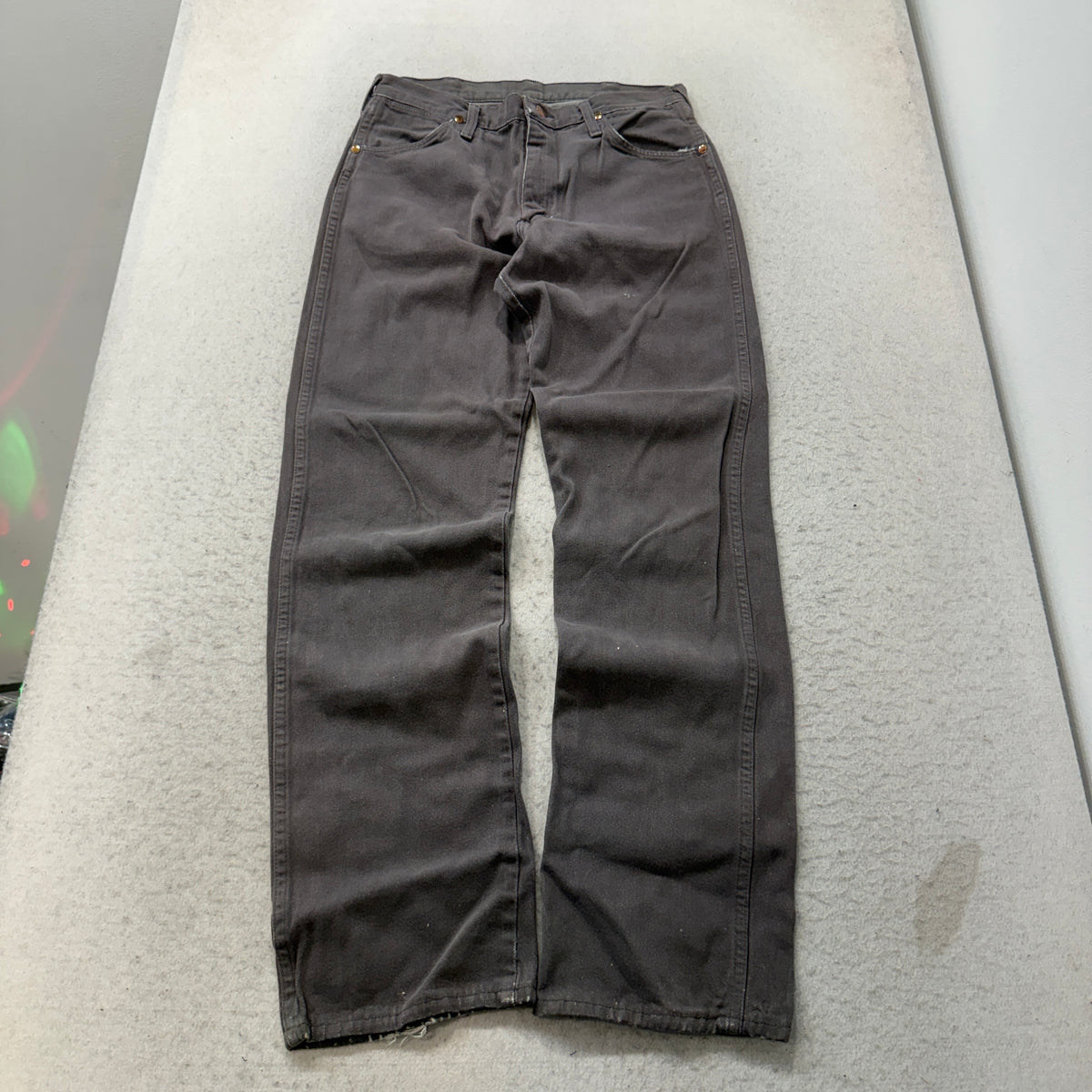 Wrangler Vintage Gray Denim Jeans USA Size 31x34 photo 1
