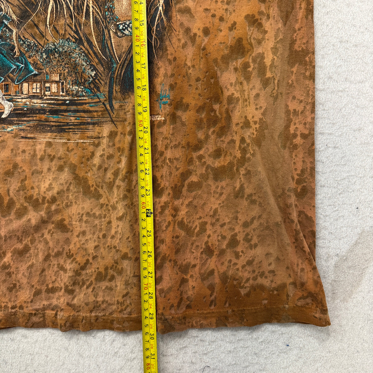 Ragtops brown tee length measurement